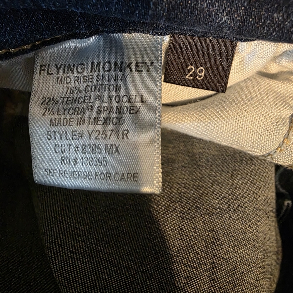 Flying Monkey Indigo Skinny Jeans - Picture 3 of 6